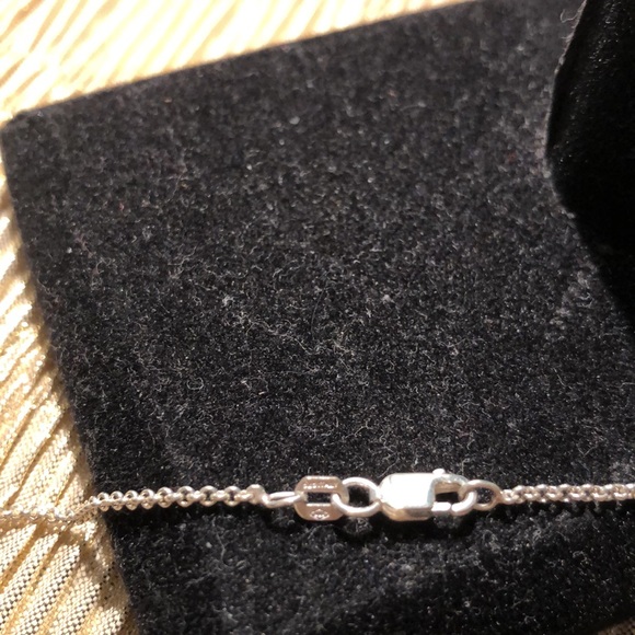 Genuine Dark Amber and silver necklace set with matching lever back earrings - Picture 3 of 6